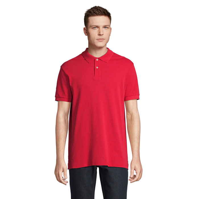 PACIFIC MEN POLO S04439-RD - Czerwony