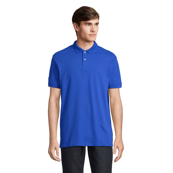 PACIFIC MEN POLO S04439-RB - Niebieski