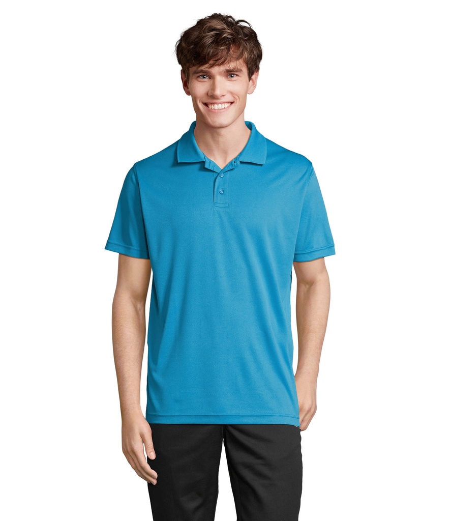 PITCHER UNISEX POLO - Aqua