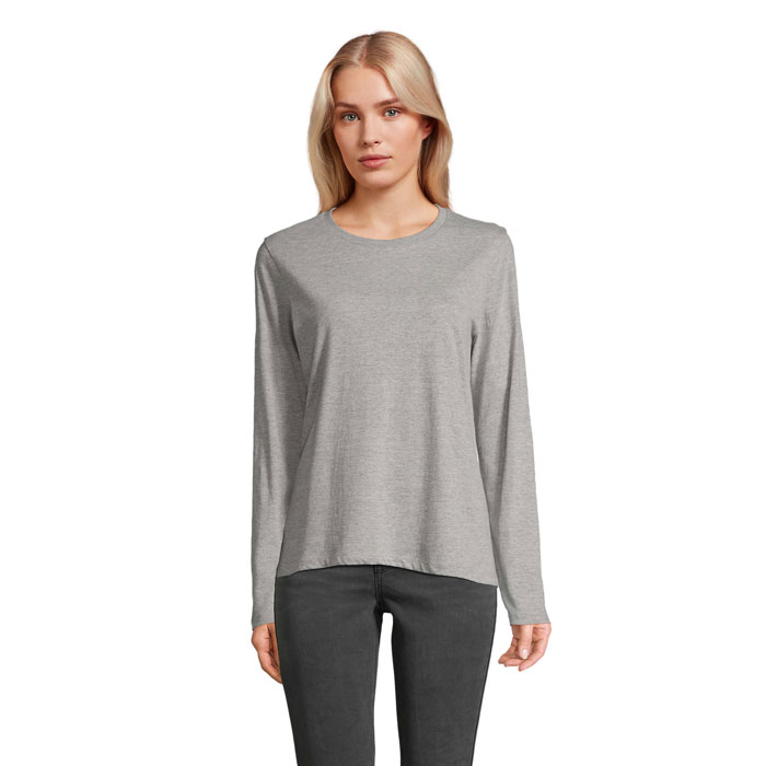 MONARCH WOMEN T-SHIRTS S04443-GM - Szary Melanz