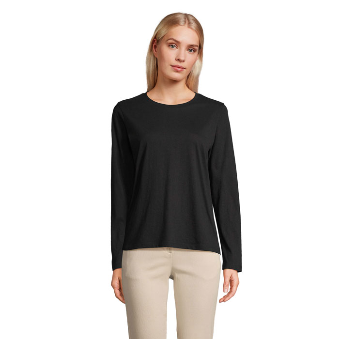 MONARCH WOMEN T-SHIRTS S04443-DB - Deep Black