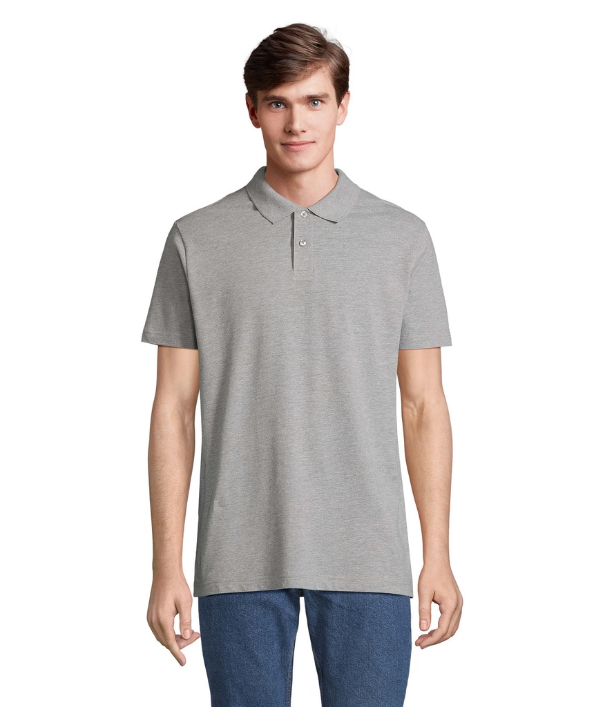 PULSE UNISEX POLO S04502-GY - Szary Melanz 2