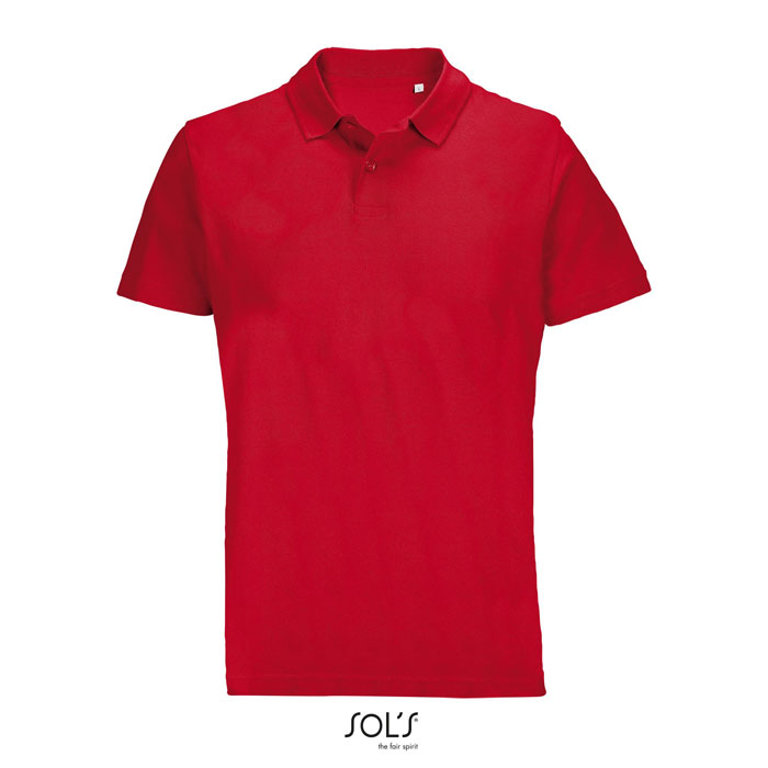 PULSE UNISEX POLO S04502-RD - Czerwony