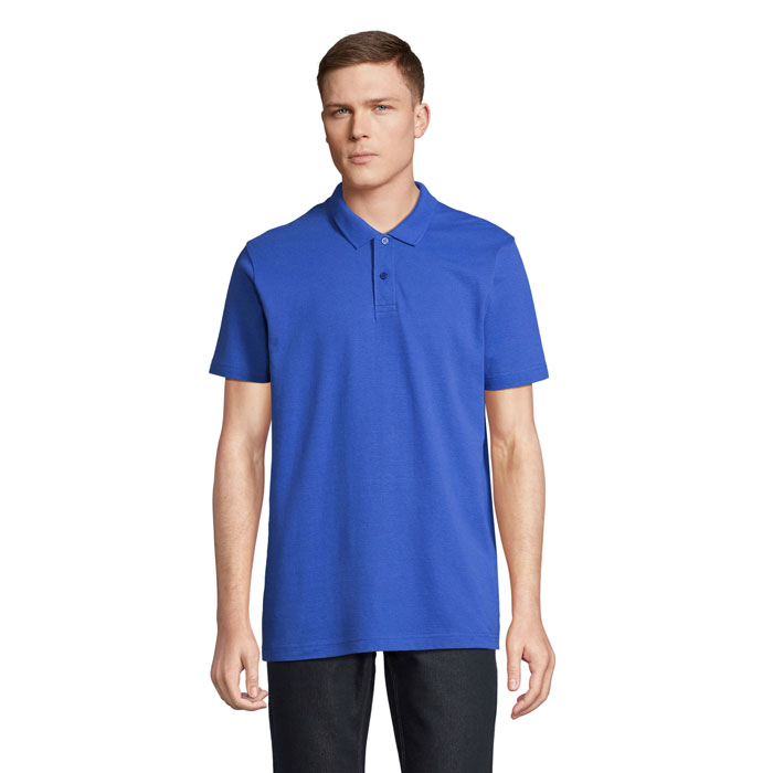 PULSE UNISEX POLO S04502-RB - Niebieski