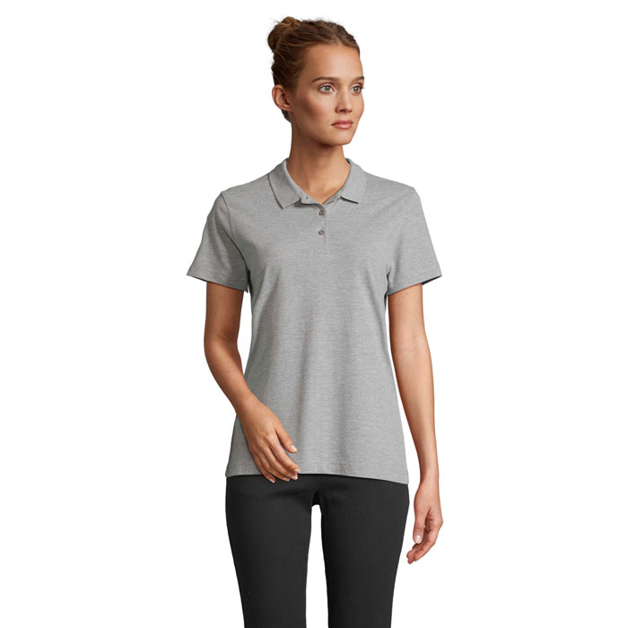 PULSE WOMEN POLO S04501-GY - Szary Melanz 2