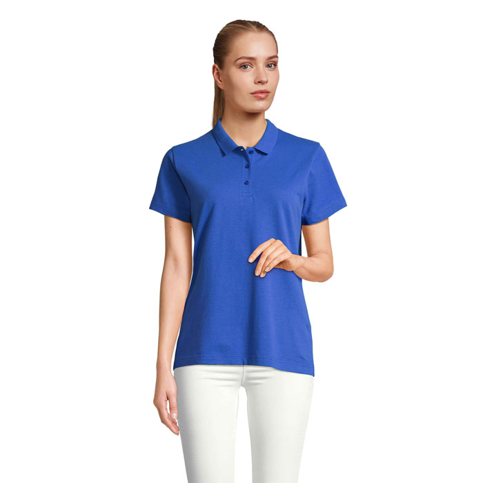 PULSE WOMEN POLO S04501-RB - Niebieski