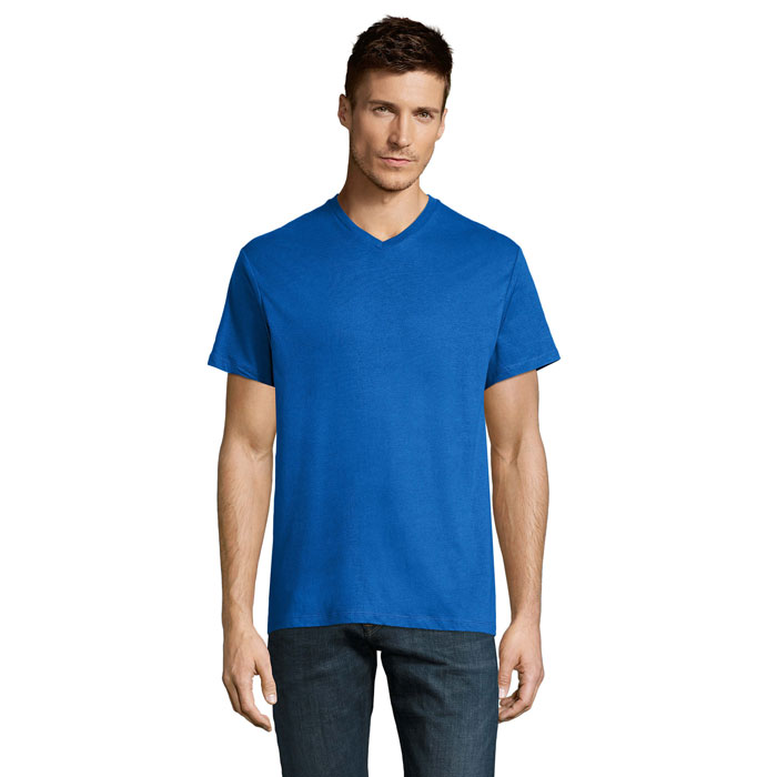 VICTORY Meski T-SHIRT 150g S11150-RB - Niebieski