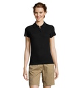 PEOPLE Damskie POLO 210g S11310-BK - Czarny