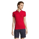 PEOPLE Damskie POLO 210g S11310-RD - Czerwony