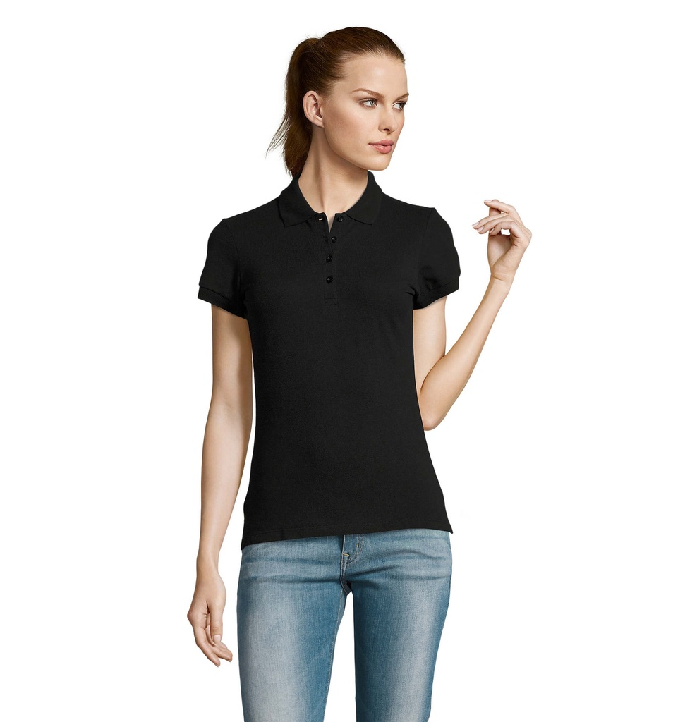 PASSION Damskie POLO 170g S11338-BK - Czarny