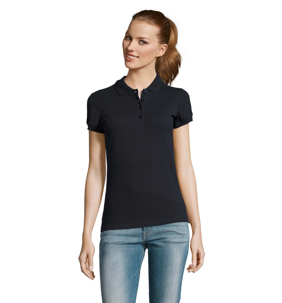 PASSION Damskie POLO 170g S11338-NY - Granatowy