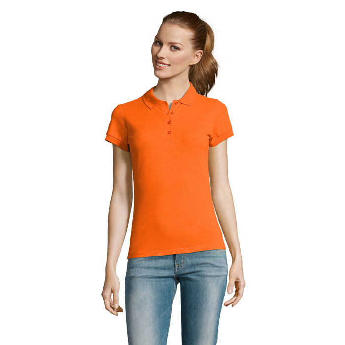 PASSION Damskie POLO 170g S11338-OR - Pomaranczowy