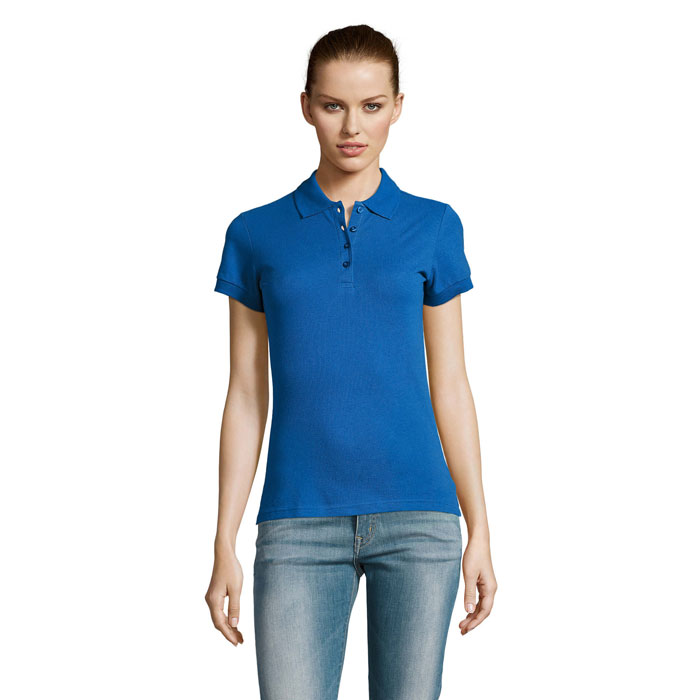 PASSION Damskie POLO 170g S11338-RB - Niebieski