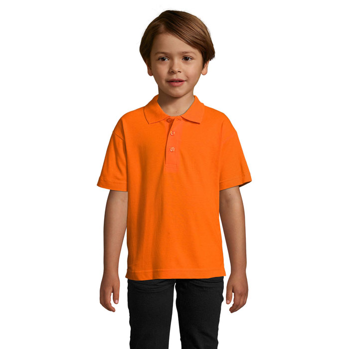 SUMMER II KIDS Polo 170g S11344-OR - Pomaranczowy