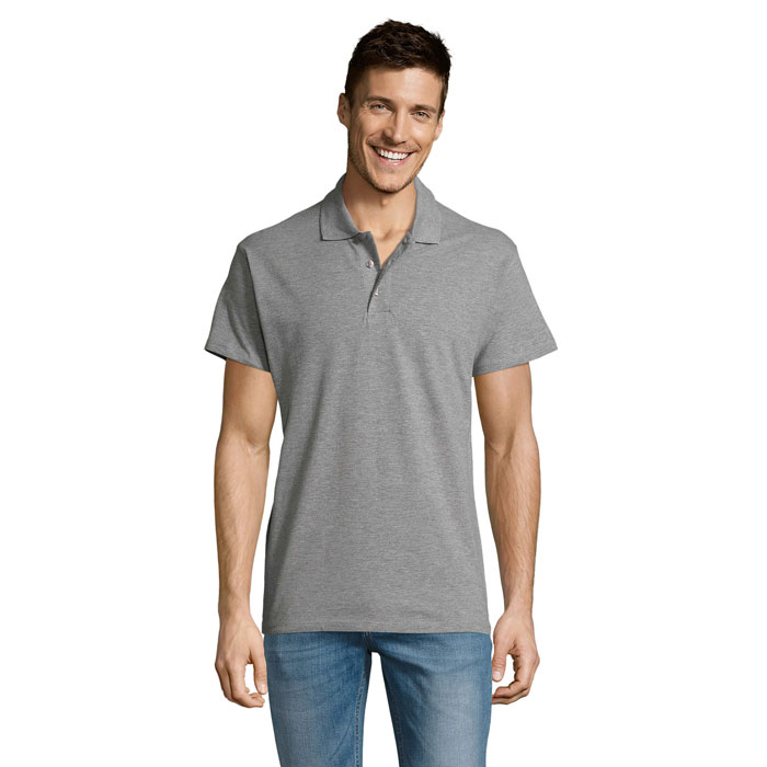SUMMER II MEN polo 170g S11342-GY - Szary Melanz 2