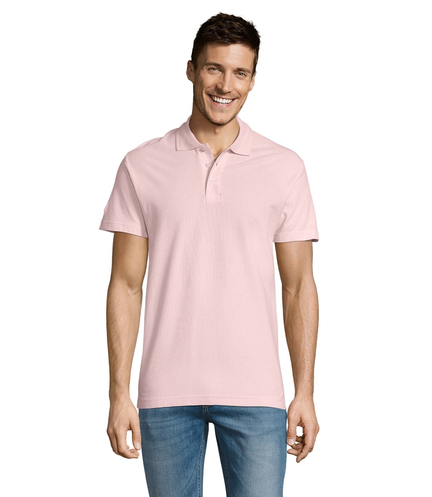 SUMMER II MEN polo 170g S11342-PK - Rozowy