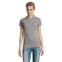 PERFECT Damskie POLO 180g S11347-GY - Szary Melanz 2