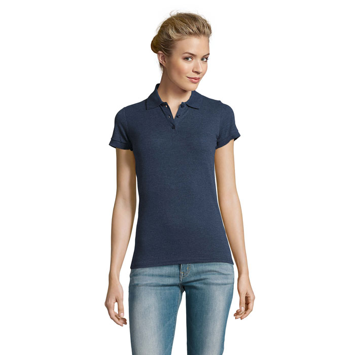 PERFECT Damskie POLO 180g S11347-HD - Melanz Denim