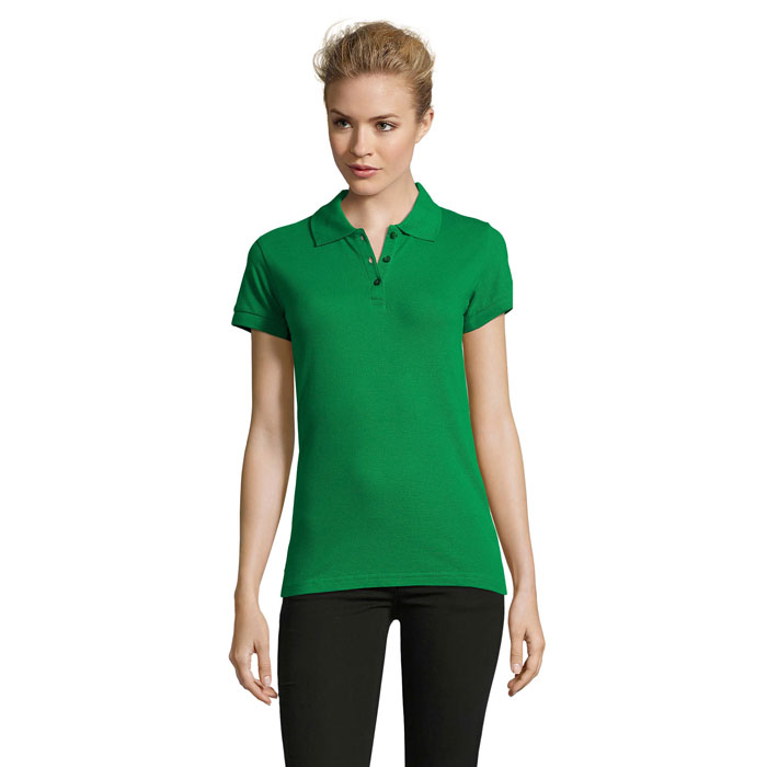 PERFECT Damskie POLO 180g S11347-KG - Zielony