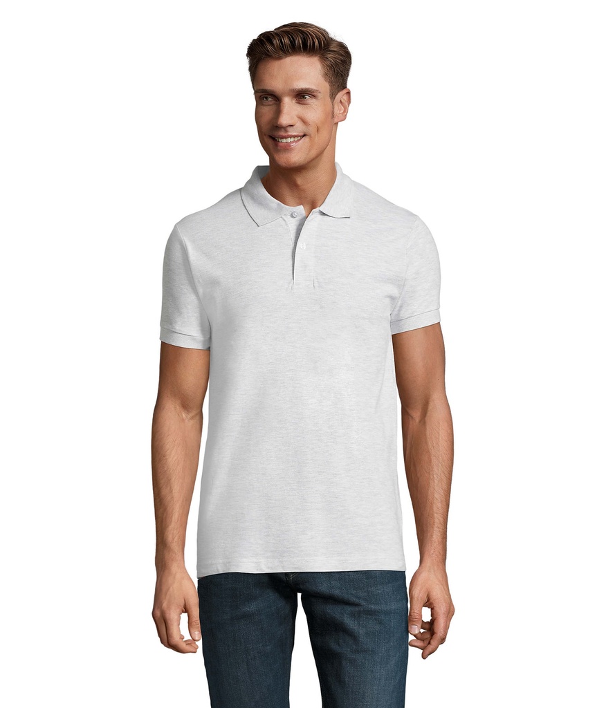 PERFECT MEN Polo 180g S11346-AS - Popiol