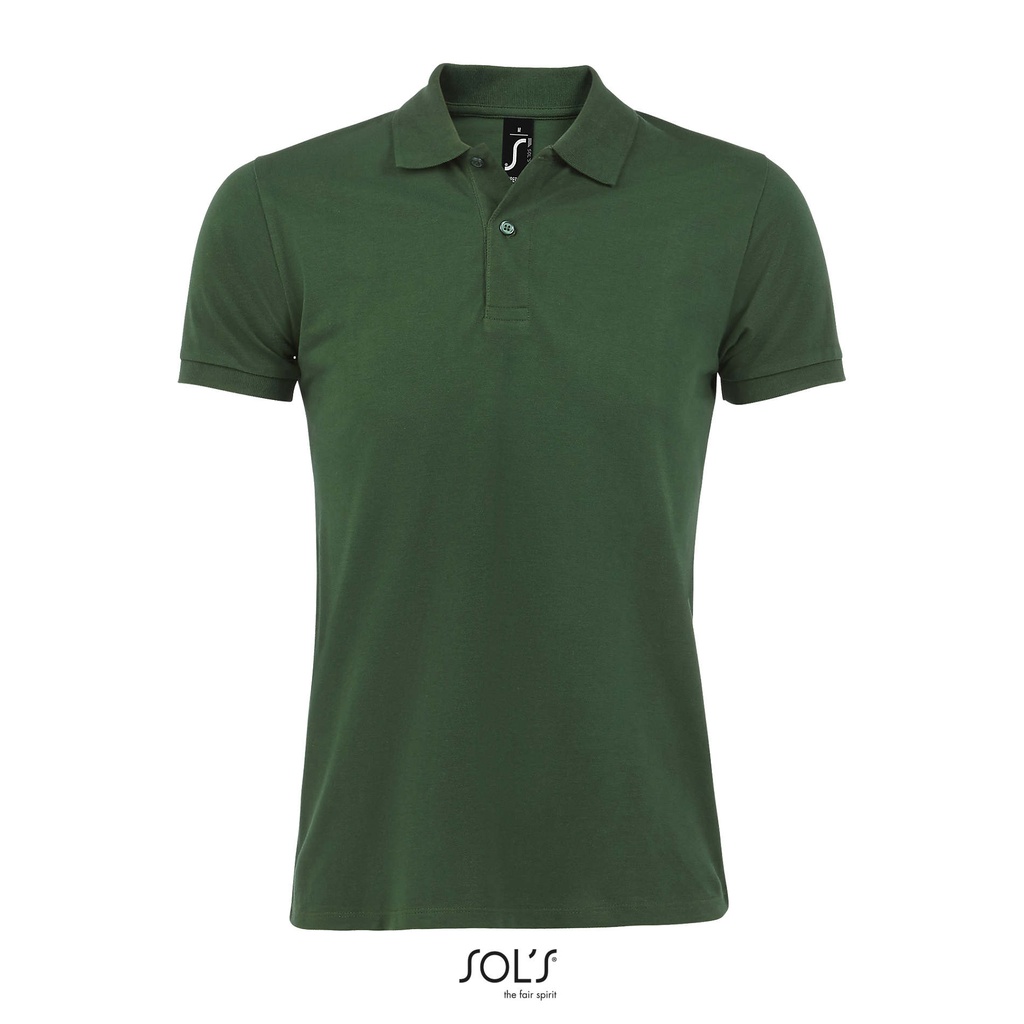 PERFECT MEN Polo 180g S11346-BO - Ciemno-Zielony
