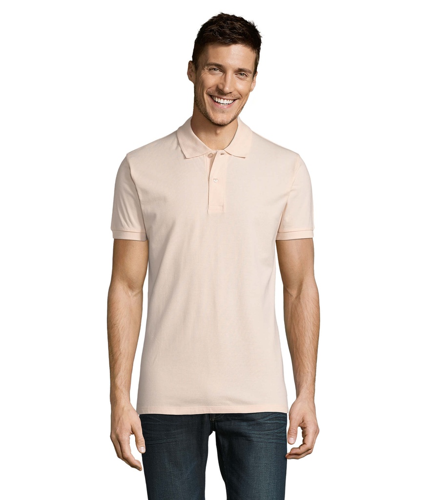 PERFECT MEN Polo 180g S11346-CP - Kremowy Roz