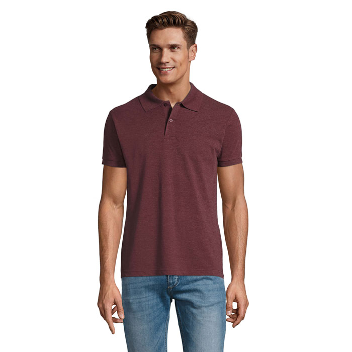 PERFECT MEN Polo 180g S11346-HX - Melanz Czerwonobrunatny