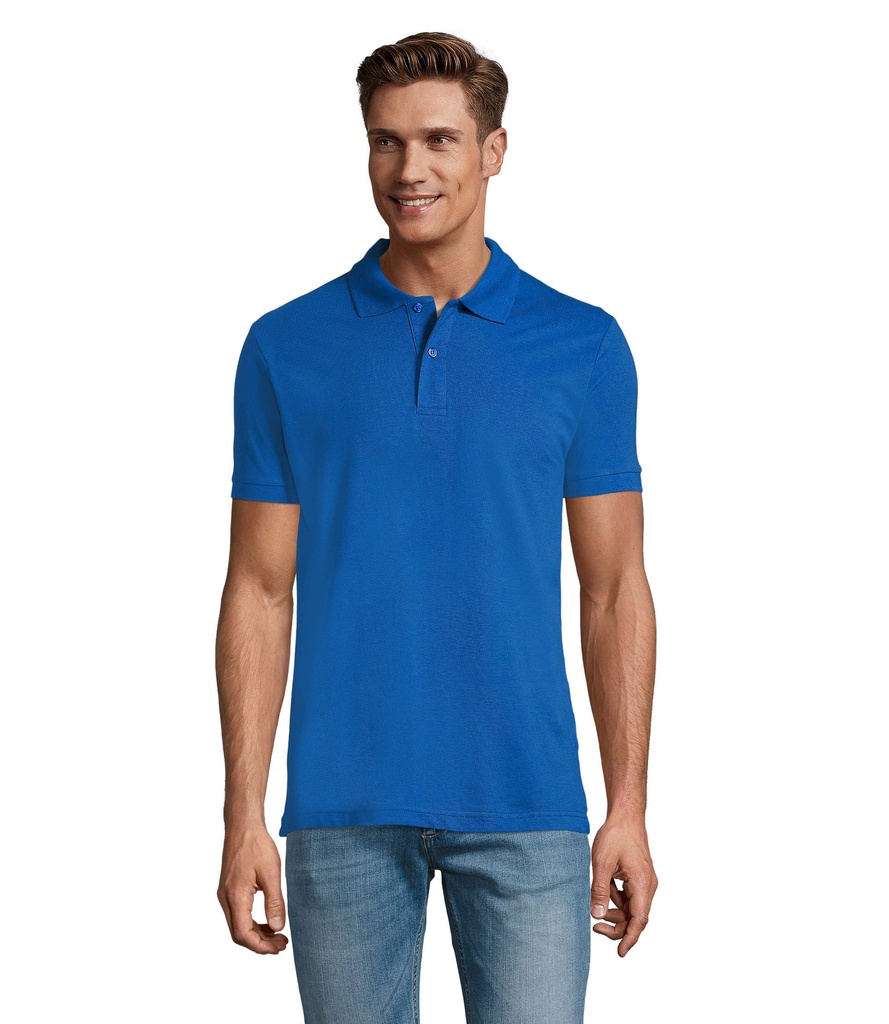 PERFECT MEN Polo 180g S11346-RB - Niebieski