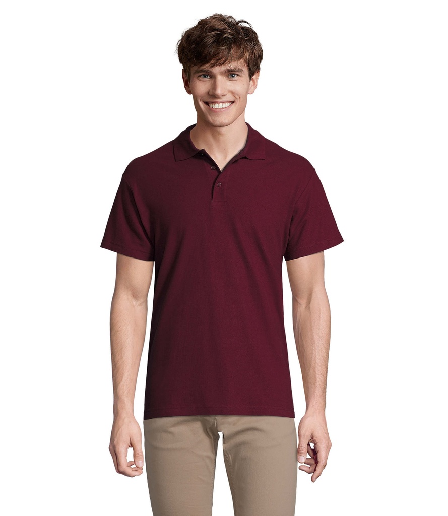 SPRING II MEN Polo 210g - Burgundy