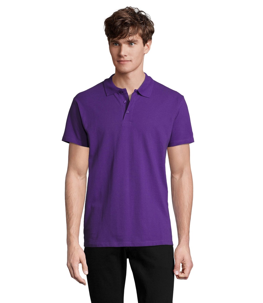 SPRING II MEN Polo 210g S11362-DA - Dark Purple