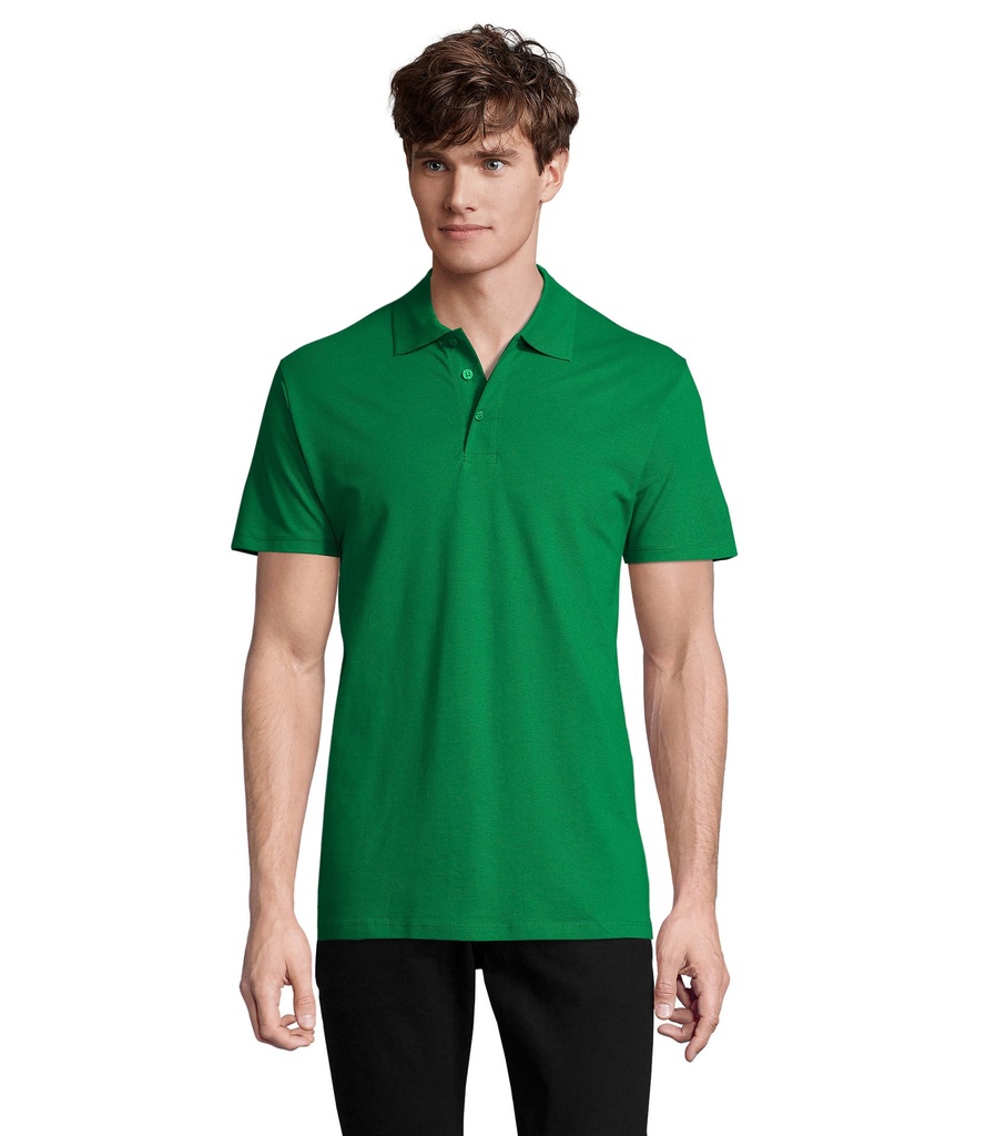 SPRING II MEN Polo 210g S11362-KG - Zielony