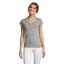 MOON Damski T-SHIRT 150g S11388-GM - Szary Melanz