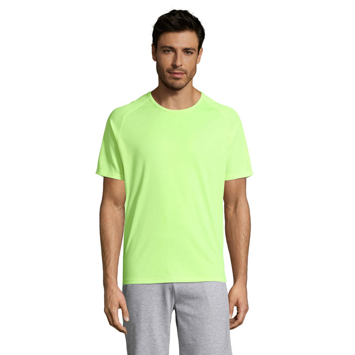 Koszulka meska SPORTY S11939-NE - Neon Yellow