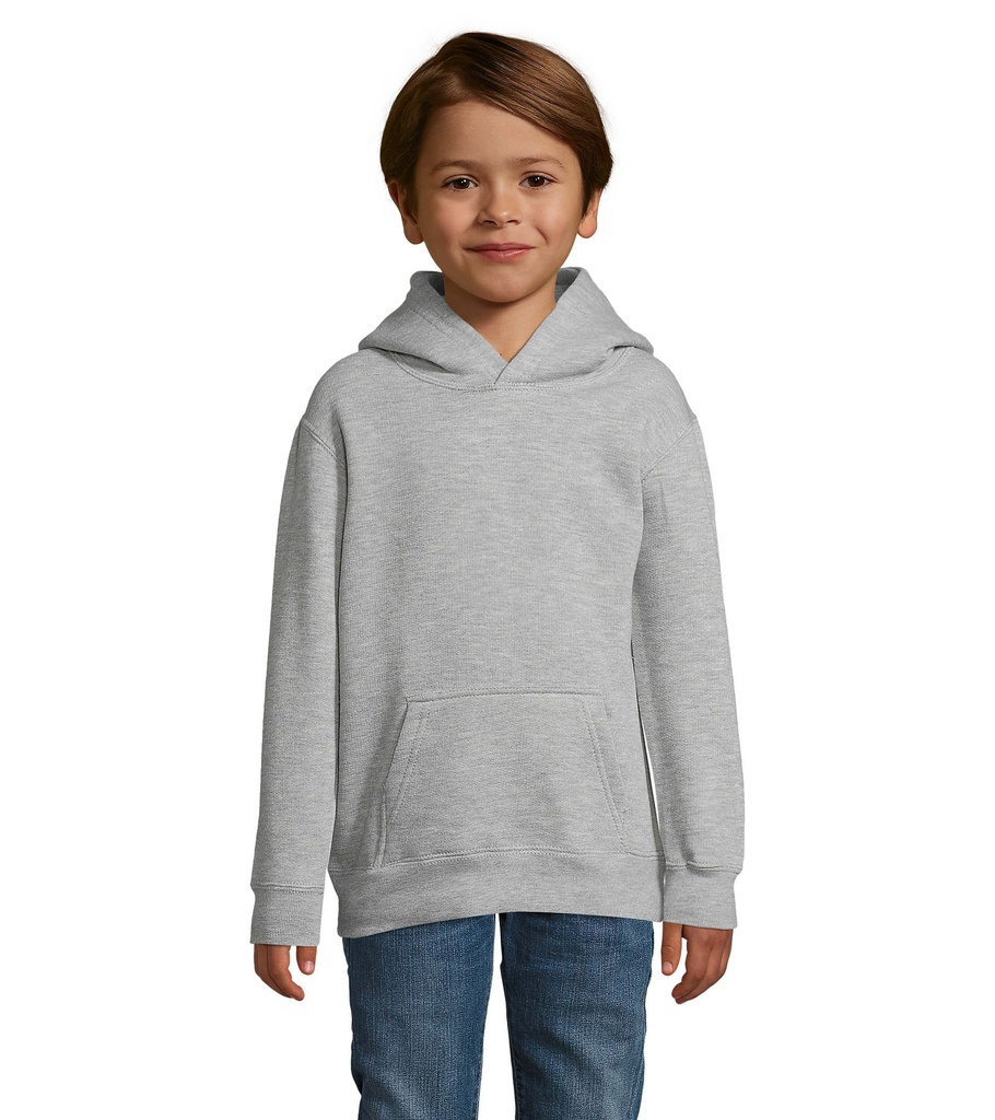 Bluza z kapturem SLAM KIDS S13255-GM - Szary Melanz