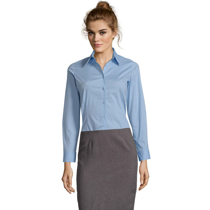 EDEN STRETCH DAMSKA KOSZULA S17015-BF - Bright Sky