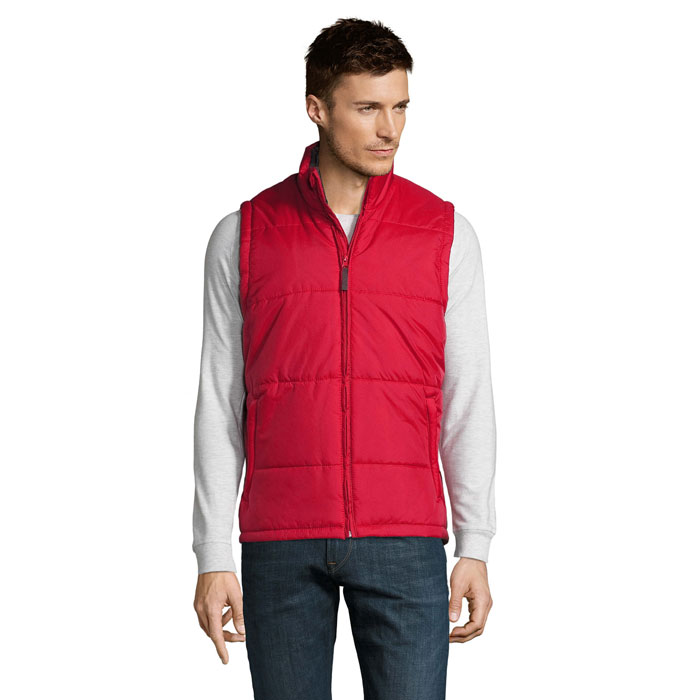 Pikowana kamizelka WARM S44002-RD - Czerwony
