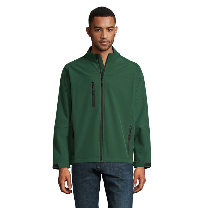 RELAX Meski softshell 340g S46600-BO - Ciemno-Zielony