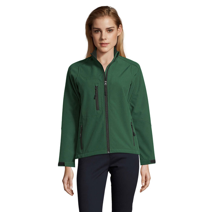 ROXY Damski softshell 340g S46800-BO - Ciemno-Zielony