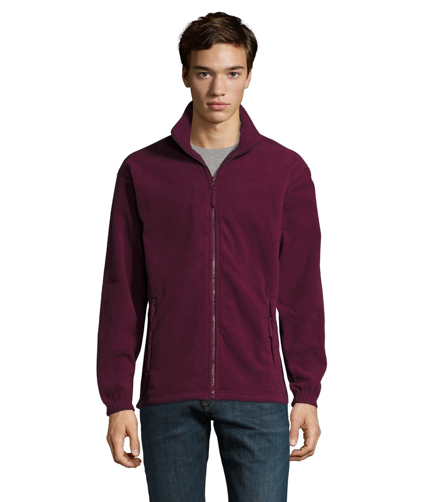 NORTH Bluza polarowa S55000-BG - Burgundy