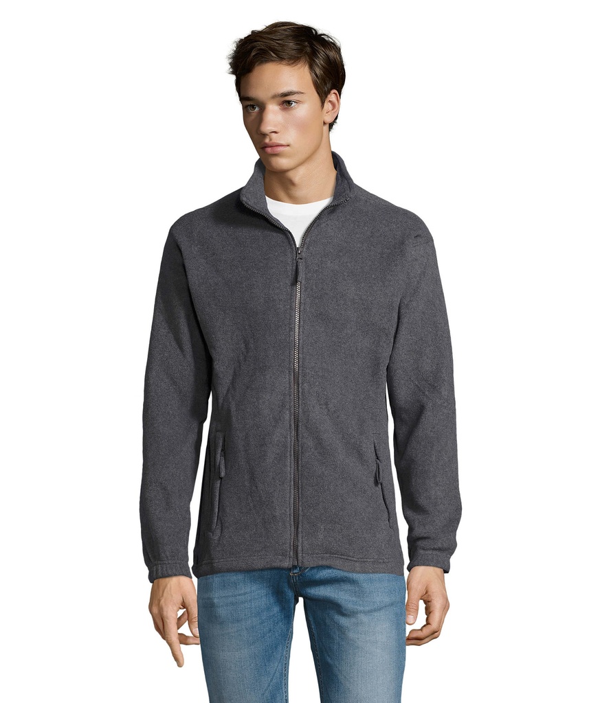 NORTH Bluza polarowa - Szary Melanż