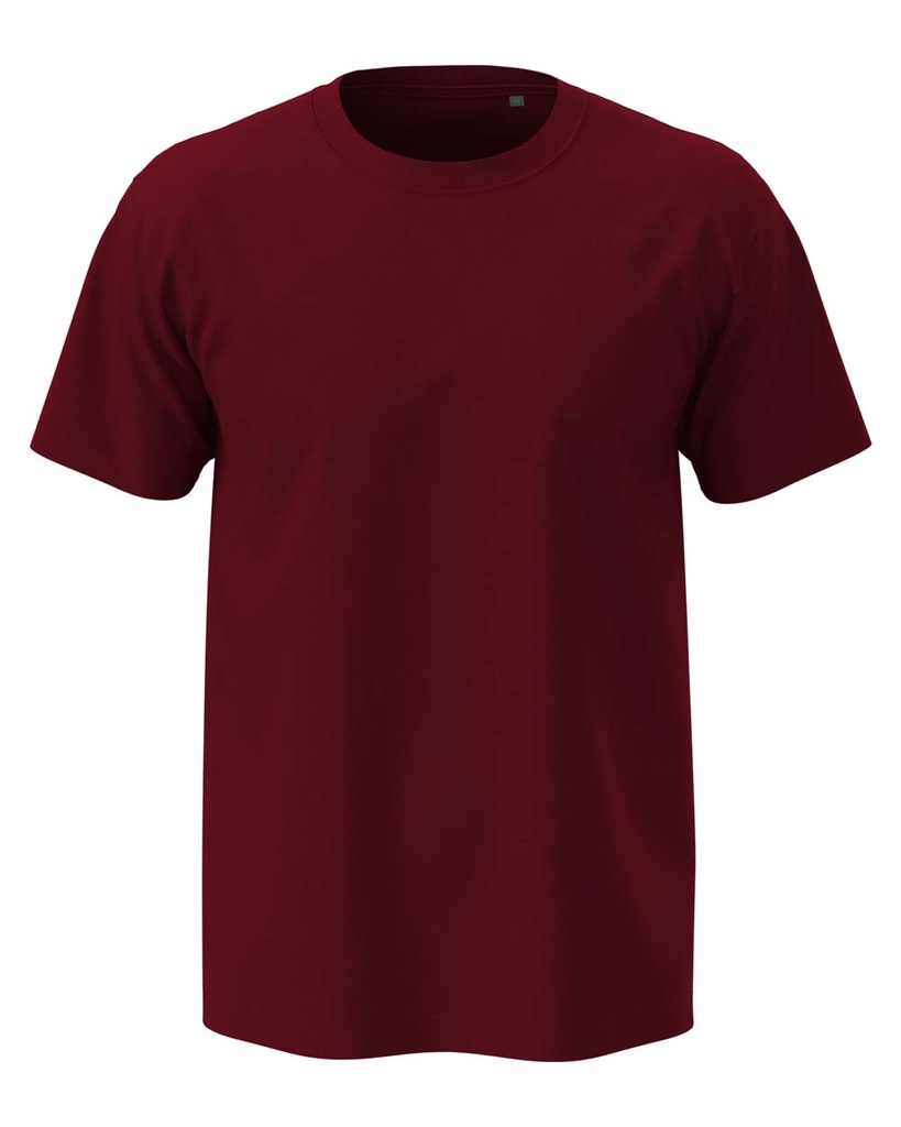 Koszulka Klasyczna Bawelniana S185 - Bordeaux
