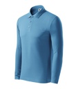 Koszulka polo męska M221 - lazurowy