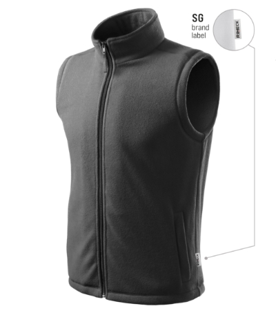 Kamizelka polarowa unisex M518 - stalowy 36