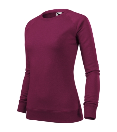 Bluza damska M416 - Red Plum Melanż
