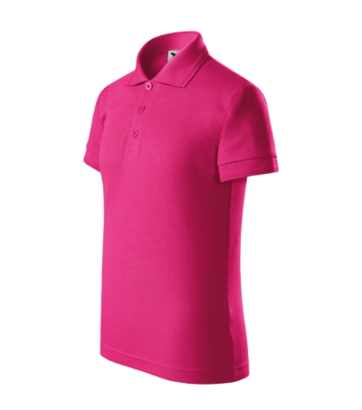 Koszulka polo dziecieca MX22 - czerwien purpurowa