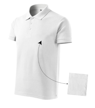 Koszulka polo meska M212 - bialy