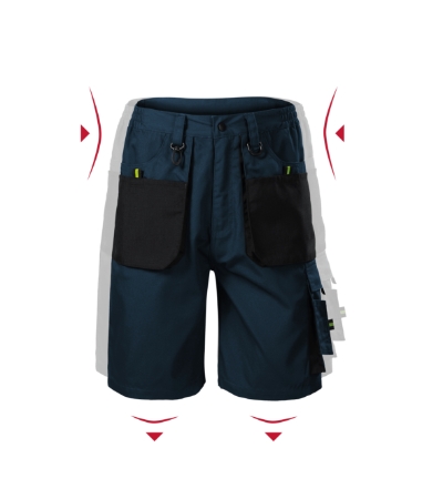 Szorty robocze męskie MW06 - granatowy