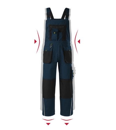 Spodnie robocze ogrodniczki MW04 - granatowy