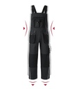 Spodnie ogrodniczki robocze MW04 - ebony gray