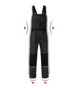 Spodnie robocze ogrodniczki MW02 - ebony gray